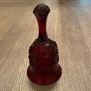 Red glass bell